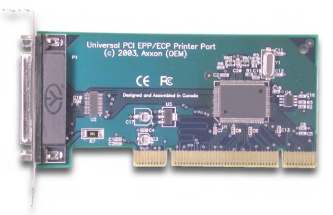 Click for larger picture of PCI-X / PCI bus compatible Parallel / Printer Port